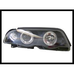 Faros Delanteros Ojos De Angel BMW E46 '98-01 4P. Inter. Black