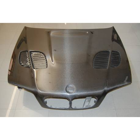 Capó Carbono BMW E46 '02-06 4P. Look M3 GTR C/T