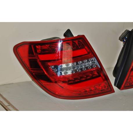 Pilotos Traseros Mercedes W204 2011-2014 Led Red Clear